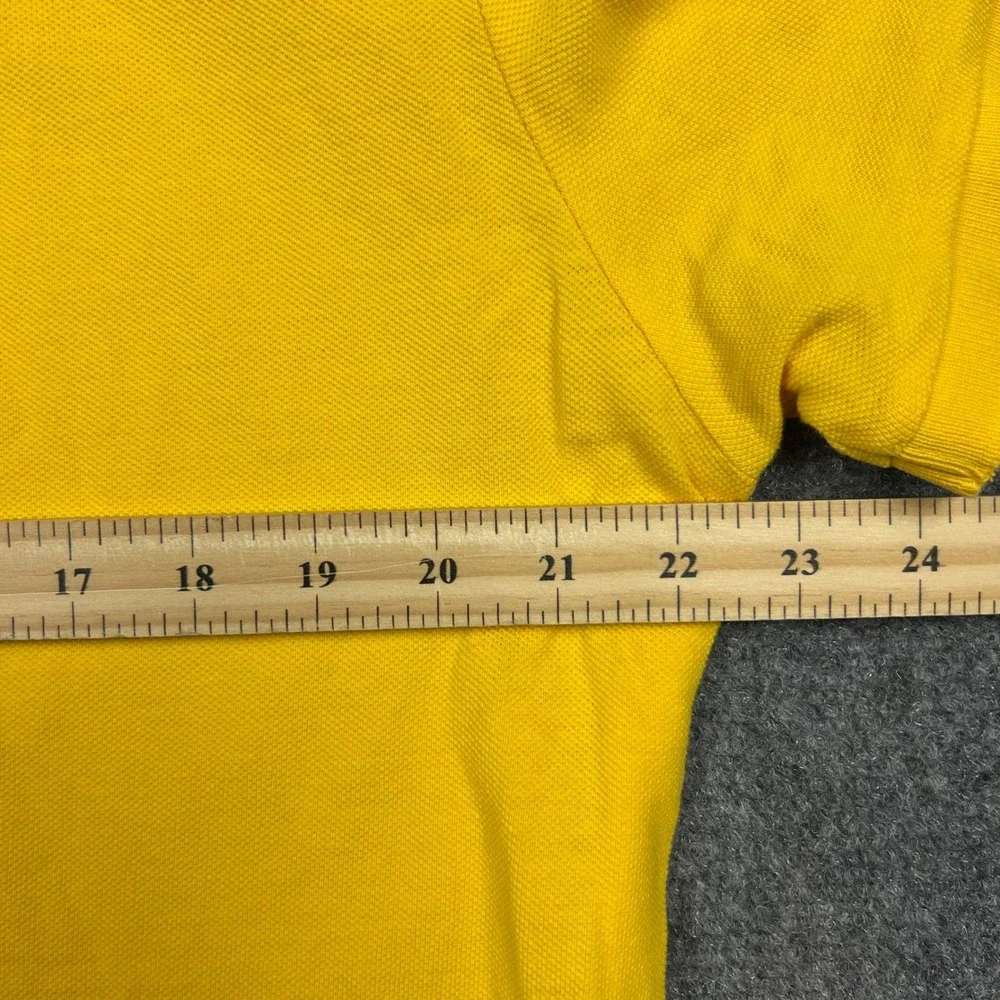 Polo Ralph Lauren Polo Shirt Mens XL Yellow Custom Slim Fit Cotton Pique Pony